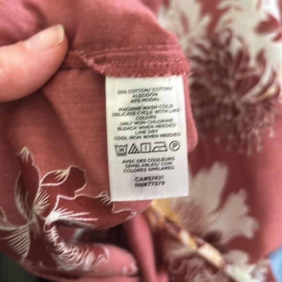 Ann Taylor Factor Floral Long Sleeve Women's Blouse XSP - Picture 7 of 7